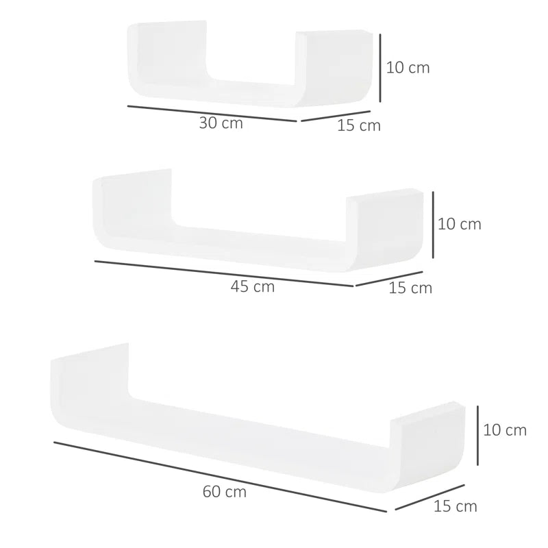 3 Piece Floating Shelf