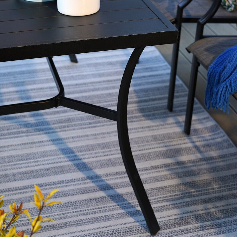 Kenley Powder Coated Steel Dining Table