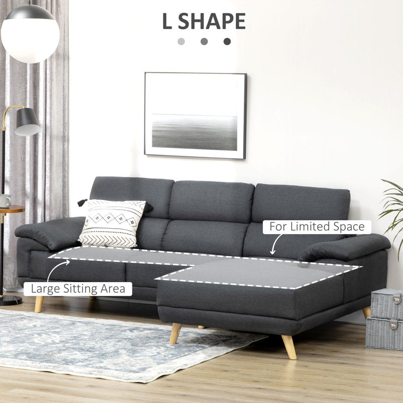 Daemyn Upholstered Corner Sofa Chaise