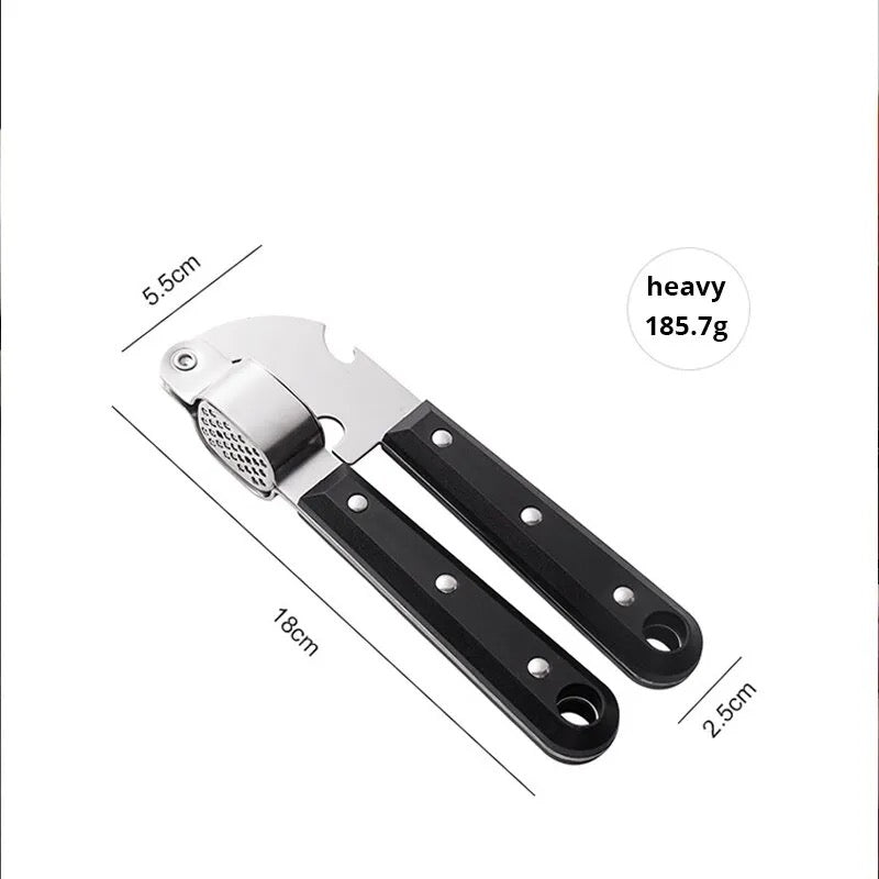 Black Stainless Steel Garlic Press