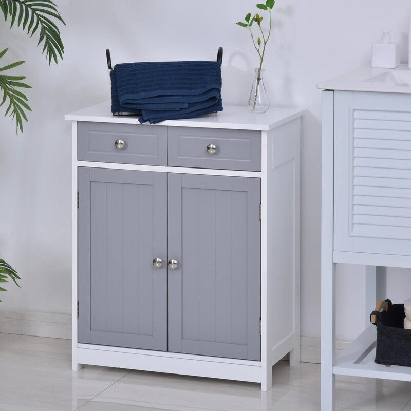 DeMontfort 60cm W x 75cm H x 30cm D Free Standing Bathroom Cabinet