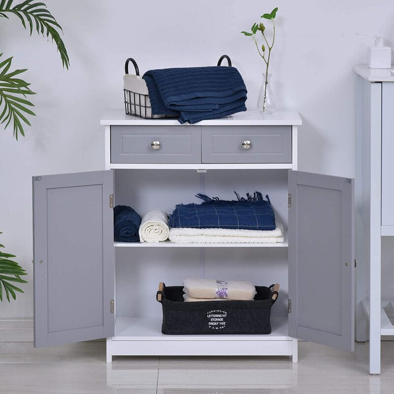 DeMontfort 60cm W x 75cm H x 30cm D Free Standing Bathroom Cabinet