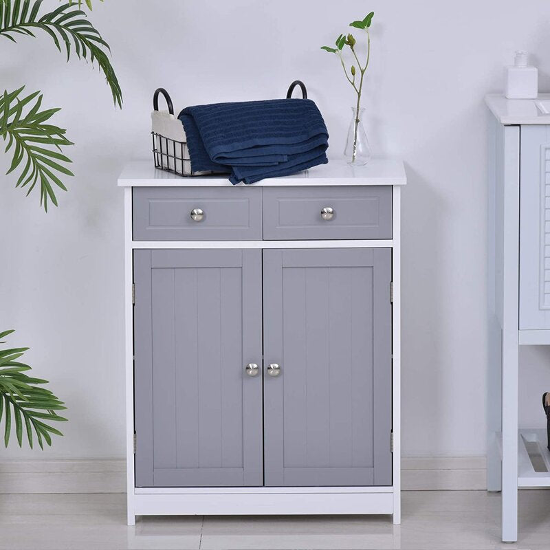DeMontfort 60cm W x 75cm H x 30cm D Free Standing Bathroom Cabinet