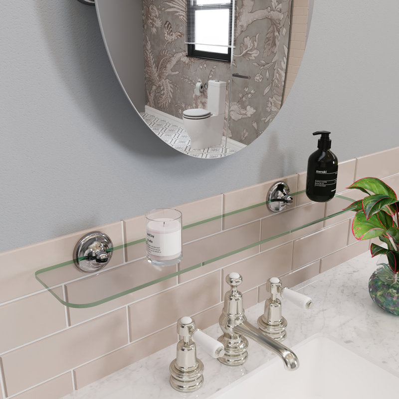 Glass Shelf With Brackets