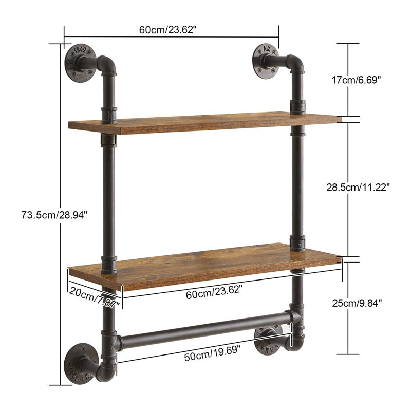 Alea 2 Piece Tiered Shelf