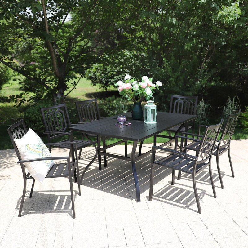 Rectangular 6 - Person 152cm Long Dining Set