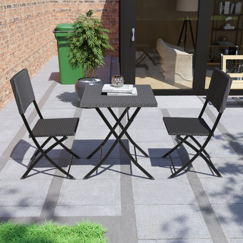 Latshaw Square 2 - Person 60cm Long Bistro Set