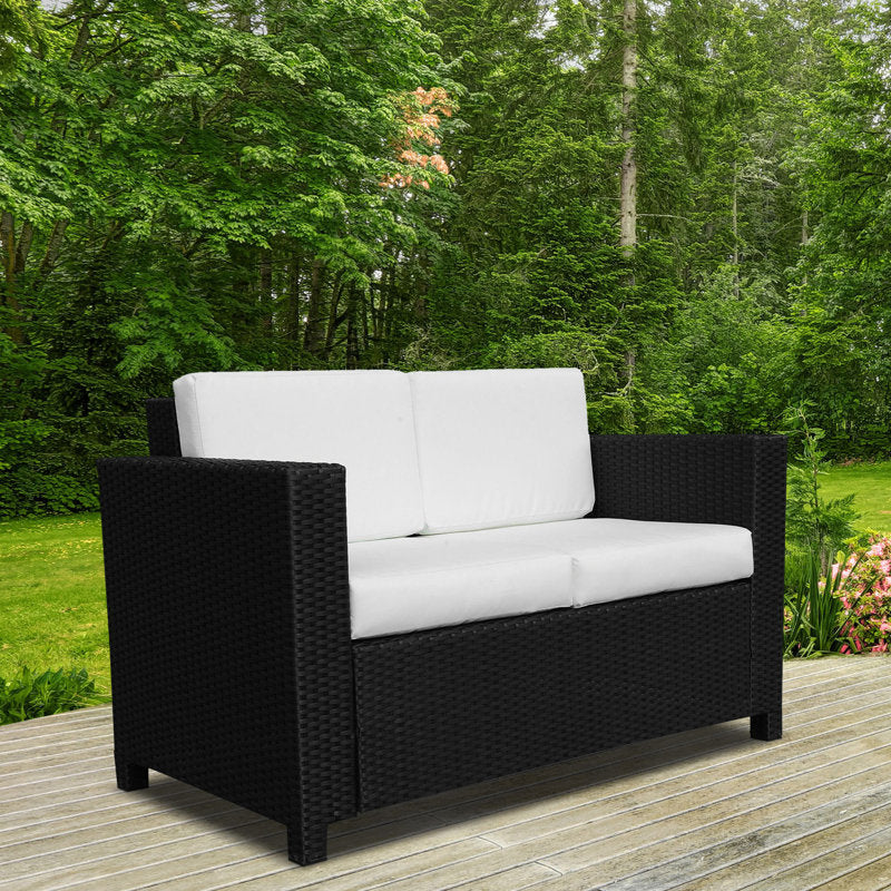 Taburao 130cm Wide Outdoor Garden Loveseat with Cushions