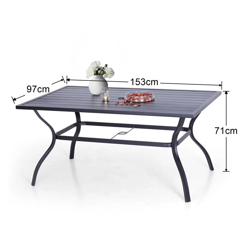 Leigh Steel Dining Table