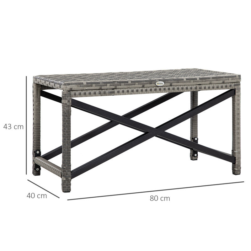Mickinley Rectangular 80Cm L Outdoor Side Table