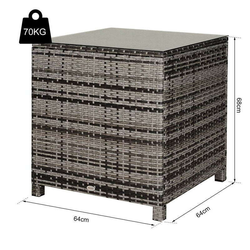 Gennett Rattan Side Table