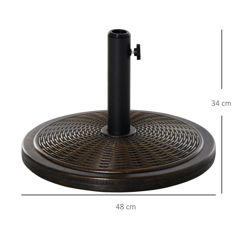 Forgham Plastic Free Standing Umbrella Base
