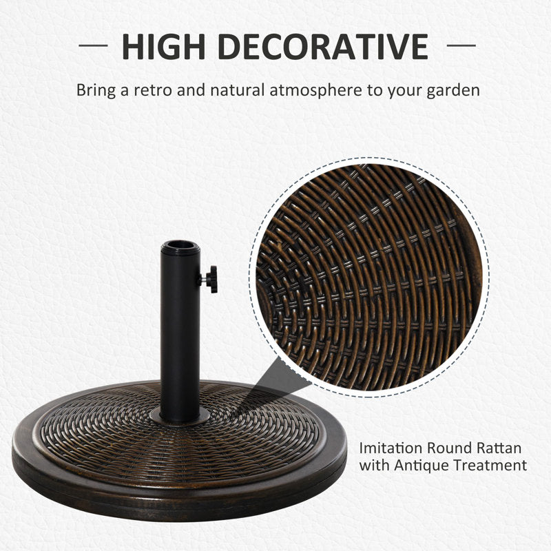 Forgham Plastic Free Standing Umbrella Base