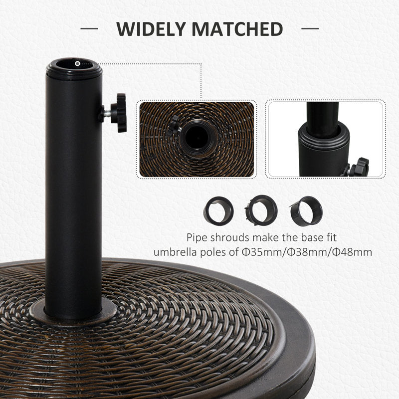 Forgham Plastic Free Standing Umbrella Base