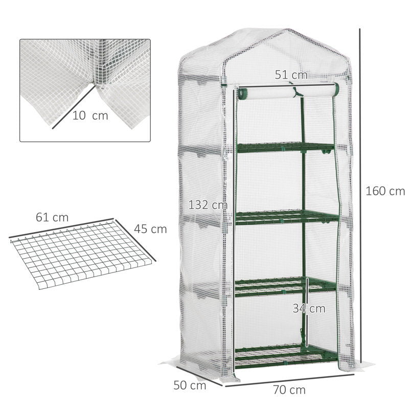 Martelly 69 Ft W x 50 Ft D Mini Greenhouse
