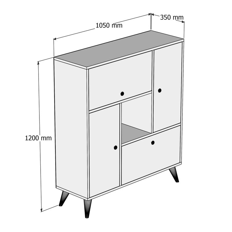 Mcnelly 120cm Kitchen Pantry