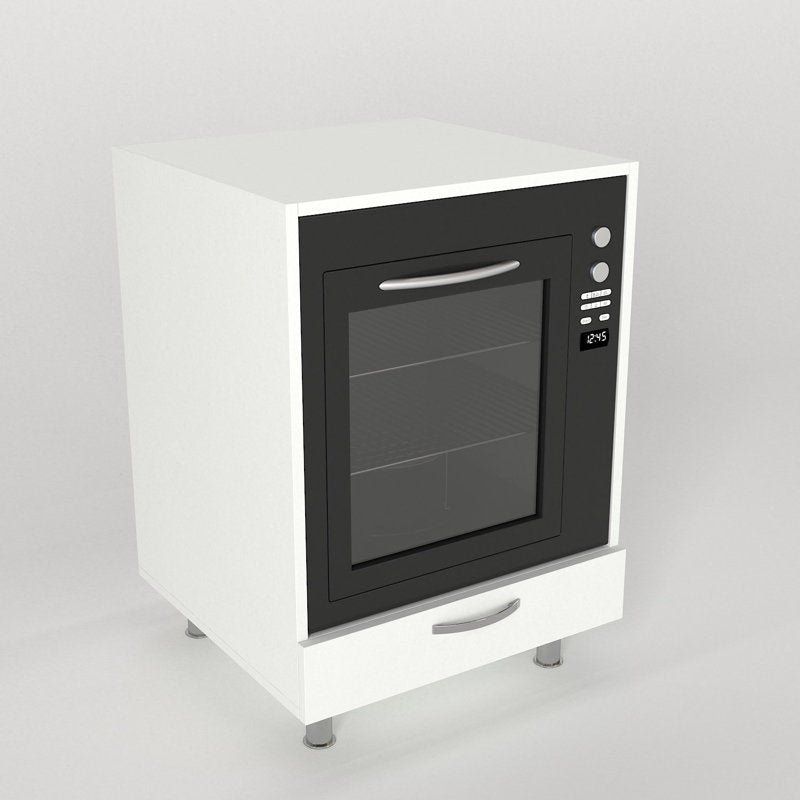 Oven conversion cabinet with worktop Sema V2 white