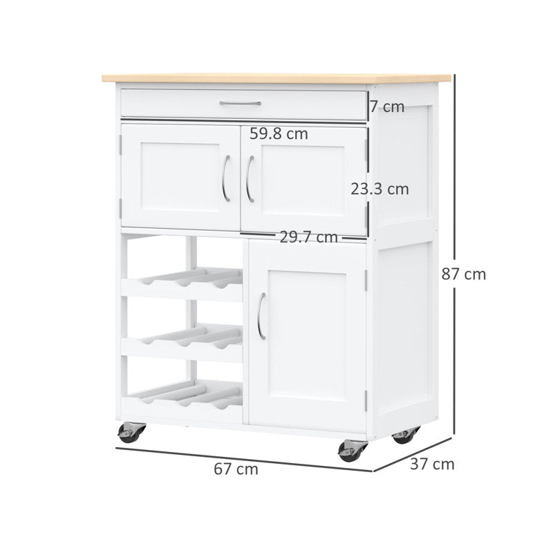 Kien Wood Kitchen Island