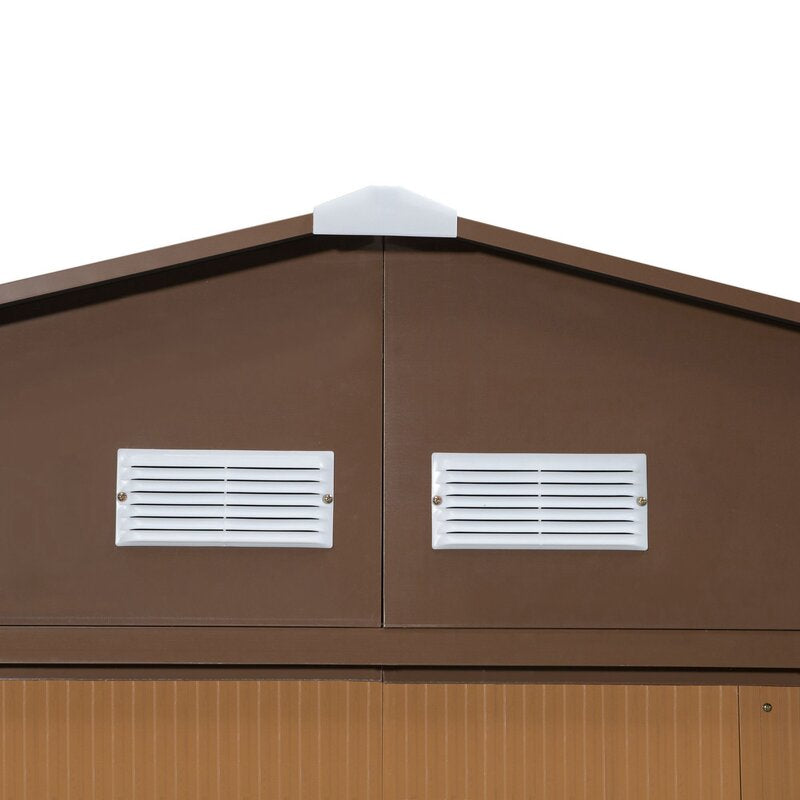 11 ft. W x 13 ft. D Metal Garden Shed