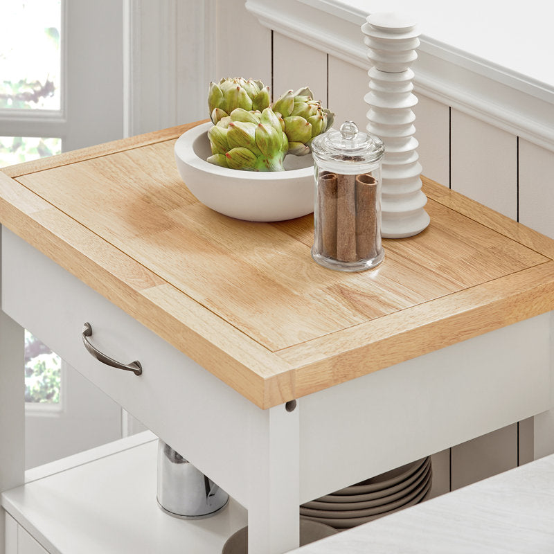 Phelan Solid Wood Kitchen Trolley