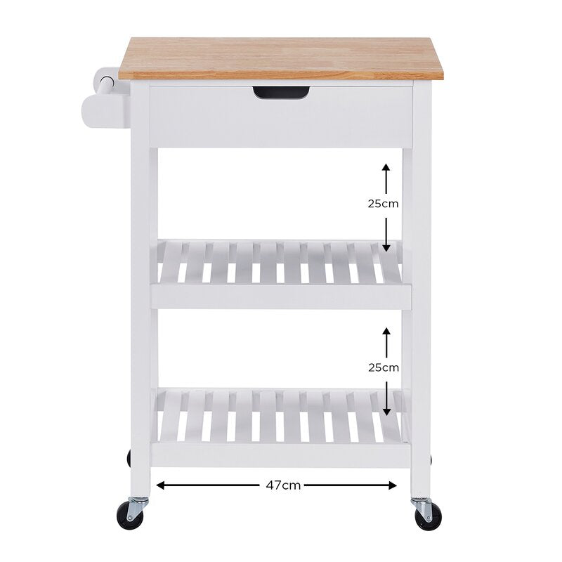 Ameiah Wood Kitchen Trolley