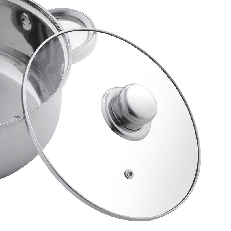 Motti 12 - Piece Non-Stick Stainless Steel (18/10) Cookware Set