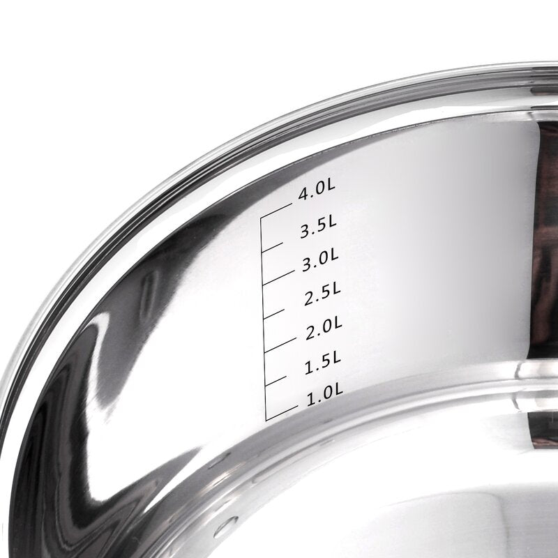 Motti 12 - Piece Non-Stick Stainless Steel (18/10) Cookware Set