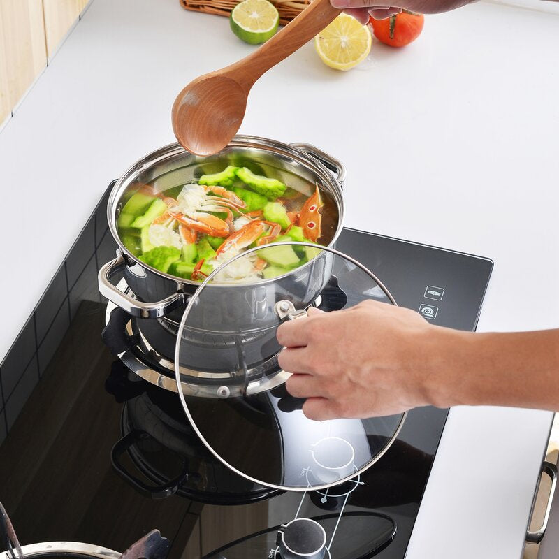 Eloria 9 - Piece Non-Stick Stainless Steel (18/10) Cookware Set