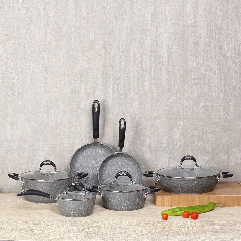 Grimaldi Granite 6 Pieces Cookware Set