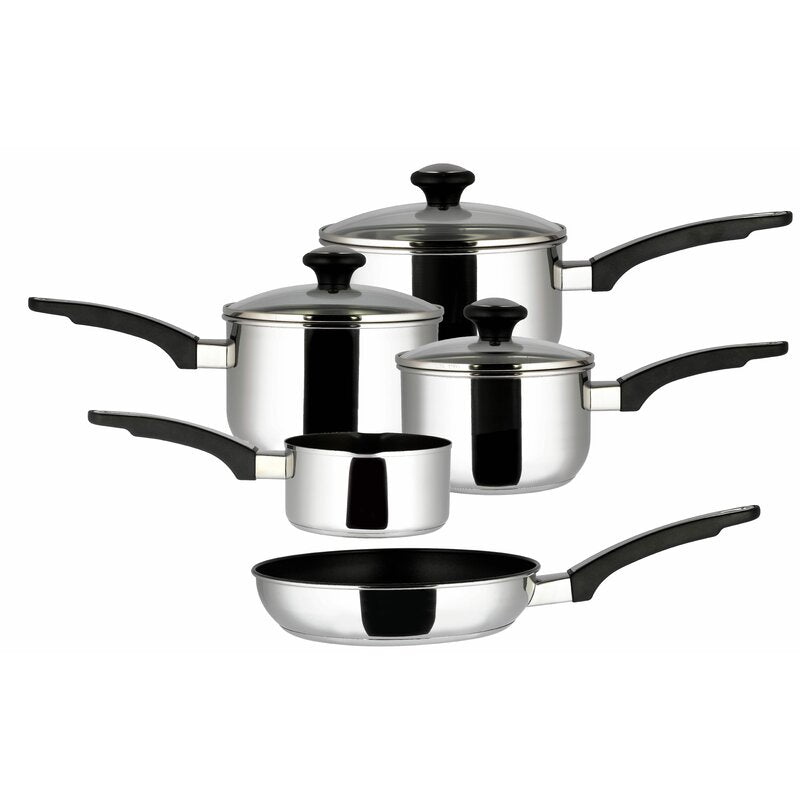 Prestige 5 Pieces Stainless Steel Non Stick Cookware Set