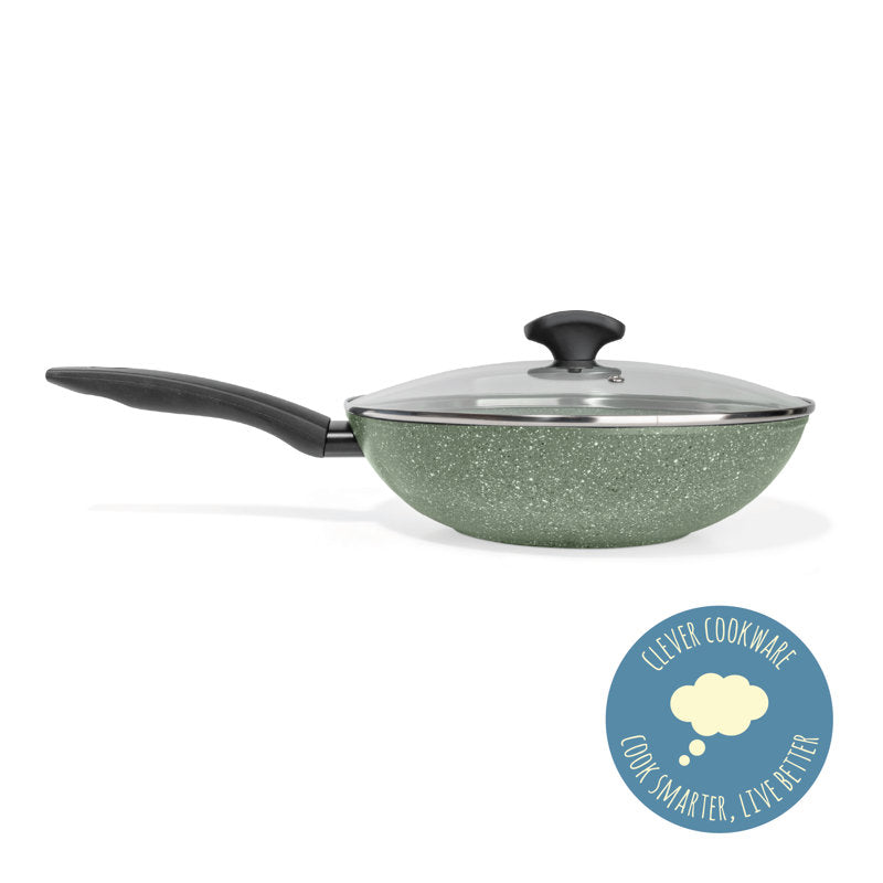 Prestige Eco Plant based Non Stick Induction StirFry pan - Recycled and Recyclable, PFOA free