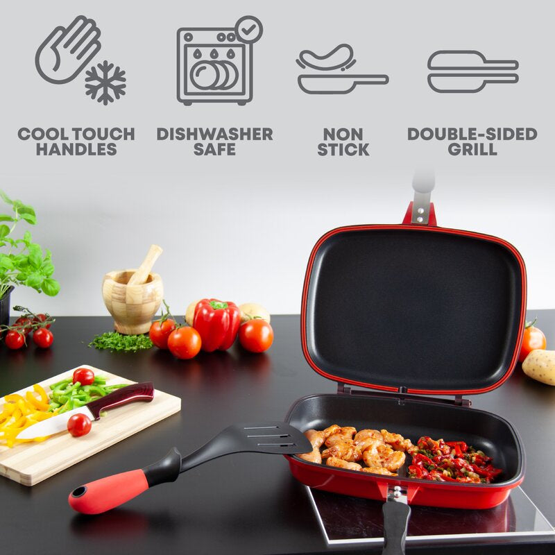 SQ Professional Nea Grill Non-Stick Double Sided Grill Pan