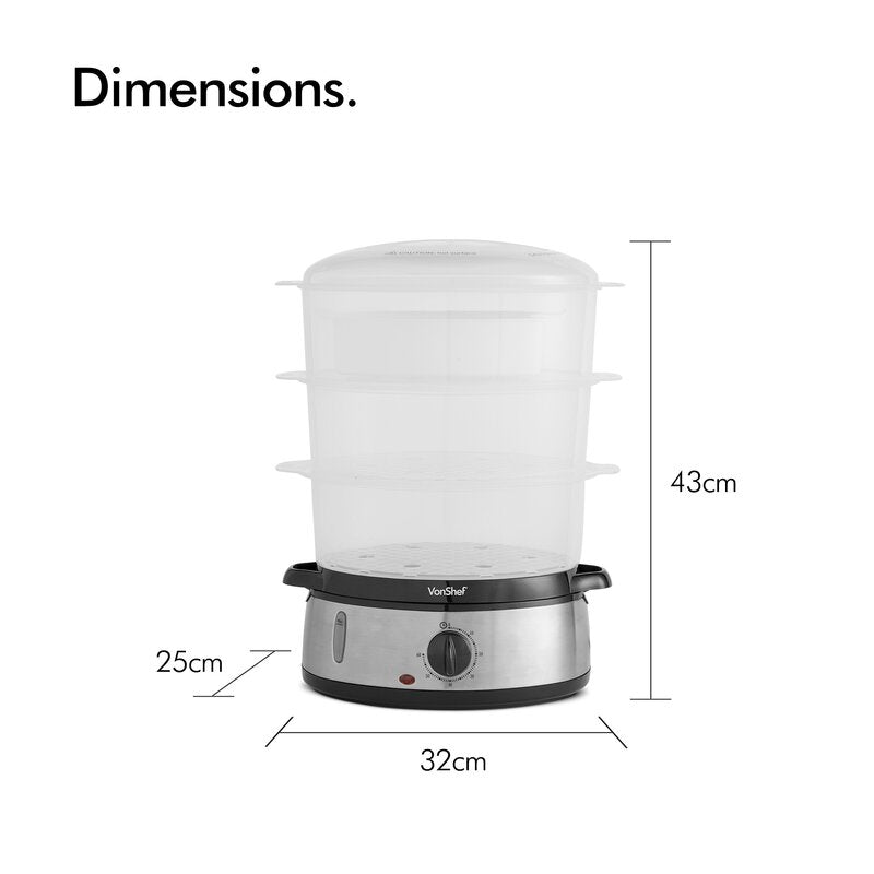 9 L Steamer with Lid