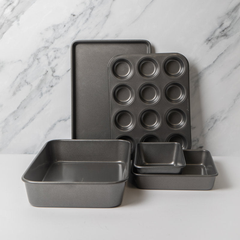 MasterClass Roasting Pan, Baking Tray, 12 Hole Deep Pan, Square Pan, Loaf Pan