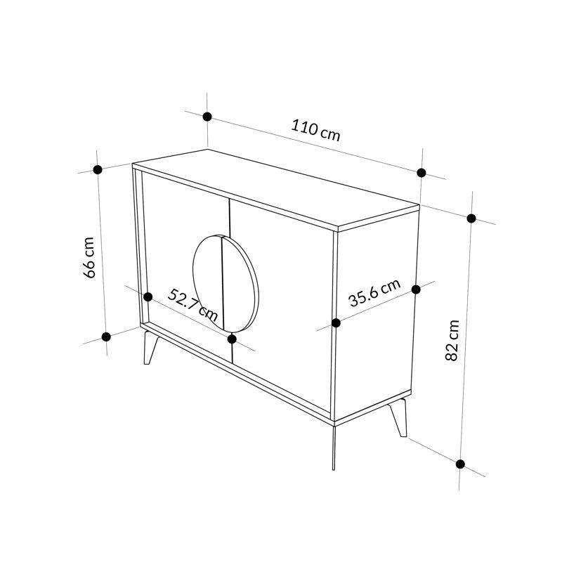 Kaira Rectangle Cabinet Accent Chest
