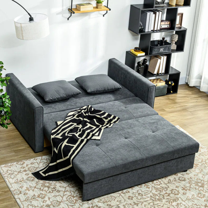 Mikiyas 2 Seater Upholstered Sofa Bed