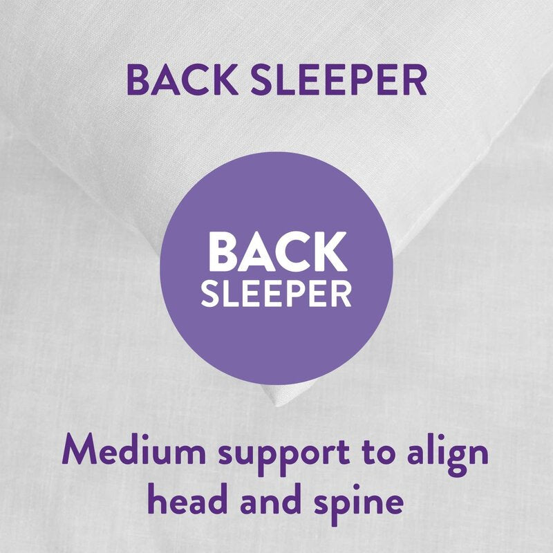 Slumberdown Cosy Hugs Medium Support Back Sleeper Pillow (Set of 4)