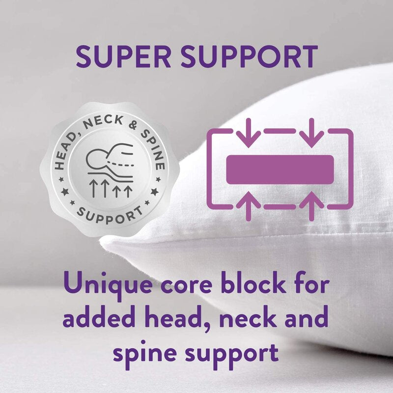 Slumberdown Super Support Machine Washable Side Sleeper Pillow (Set of 4)