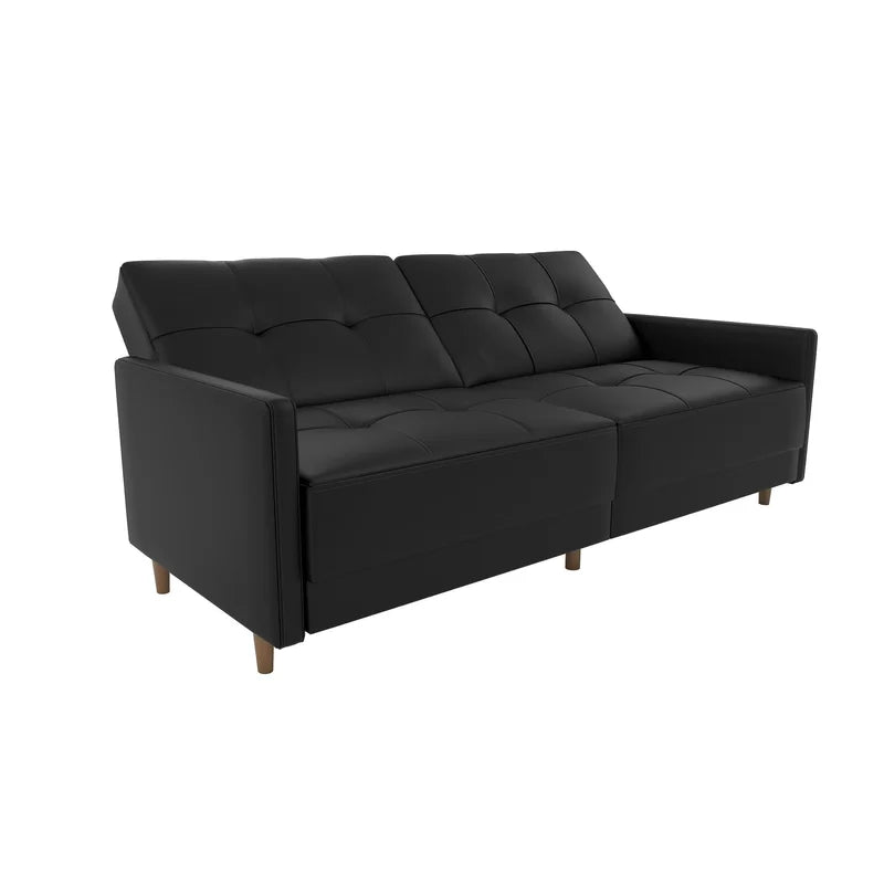 Everman 3 Seater Faux Leather Reclining Sleeper