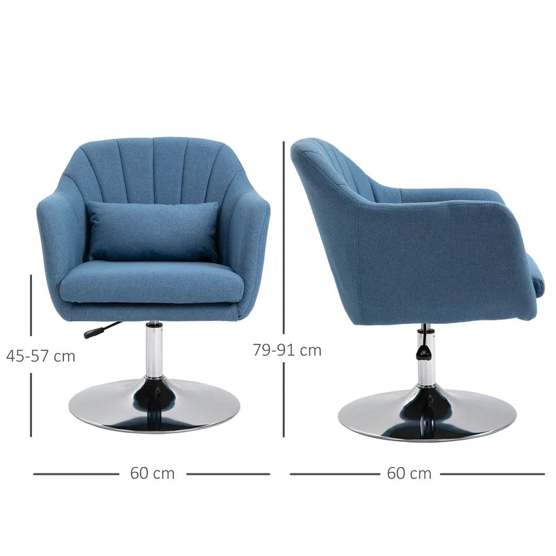 Dorree Upholstered Swivel Armchair