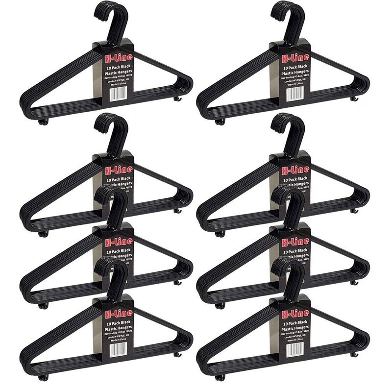 Plastic Standard Hanger for Dress/Shirt/Sweater (Set of 100)