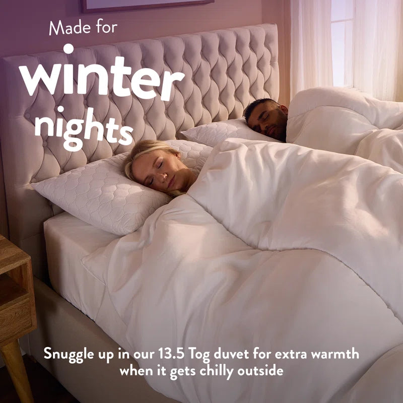 Slumberdown Warm Winter Nights Duvet 13.5 Tog Extra Warm & Thick Quilt Soft Touch Cover