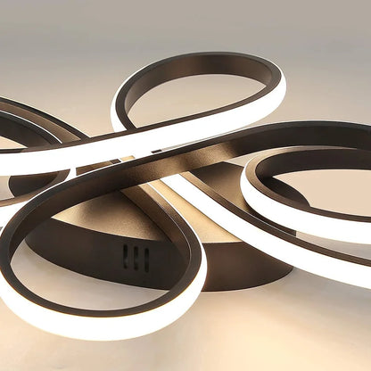 LED Ceiling Light Modern Dimmable in Butterfly-shaped Design 66 cm