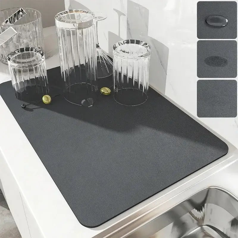 Large Kitchen Absorbent Draining Mat
