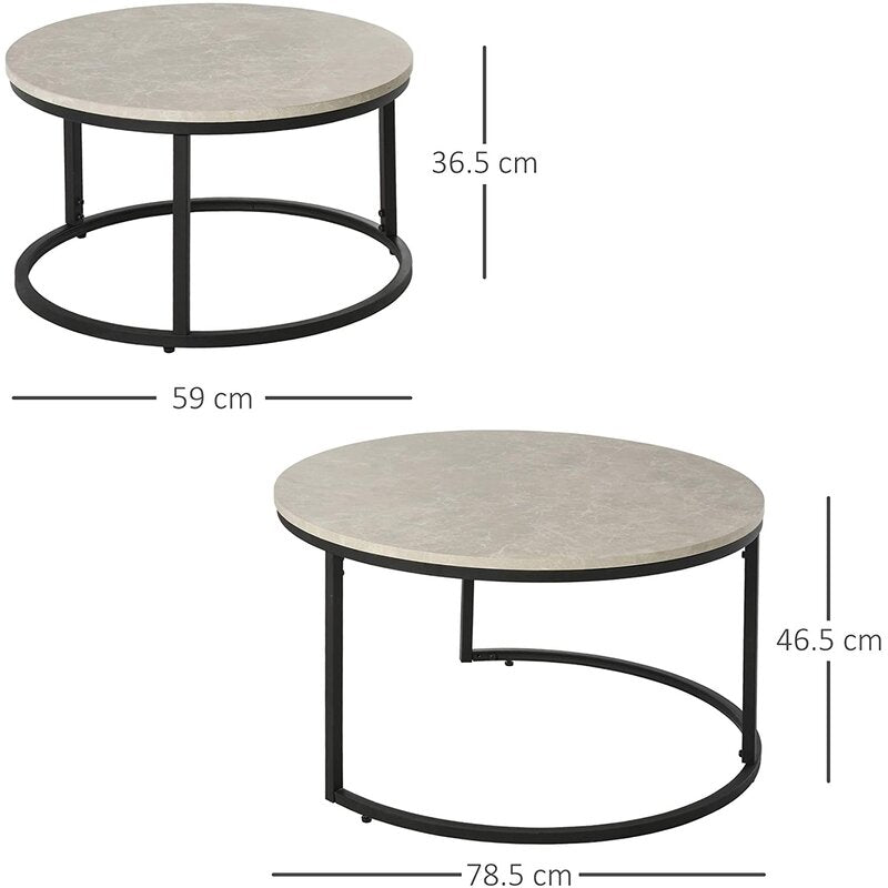 Cotten 2 Piece Coffee Table Set