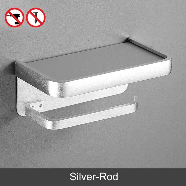 ELLEN Black Toilet Paper Holder