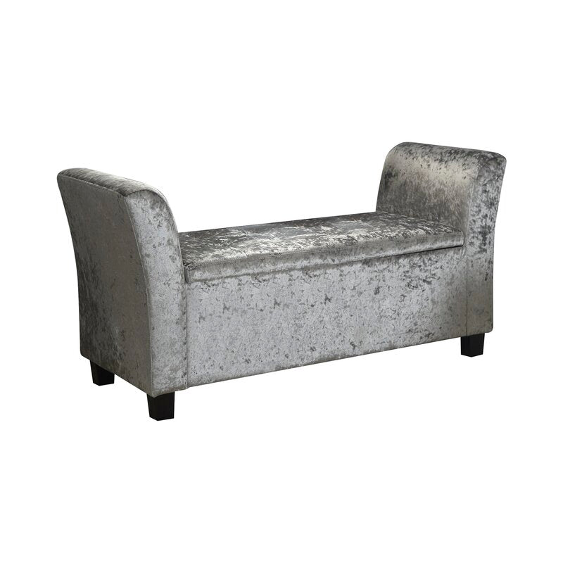 Kristian Velvet Upholstered Storage Bench