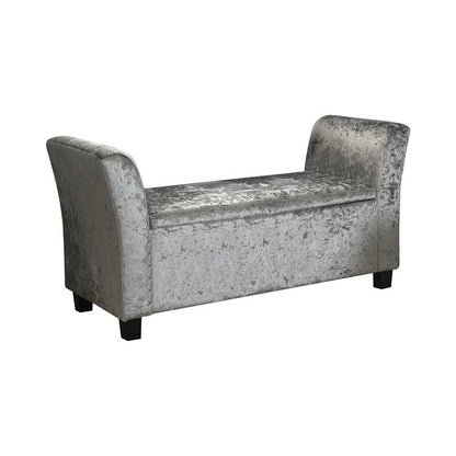 Kristian Velvet Upholstered Storage Bench