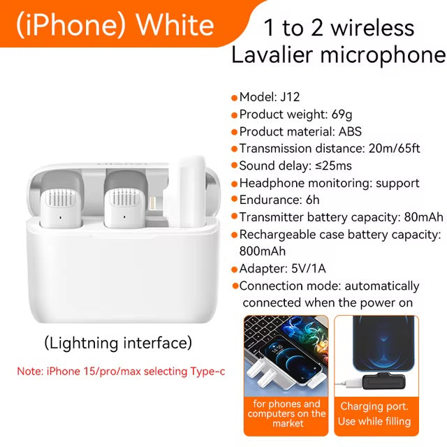 J12 Wireless Microphone by Ulanzi