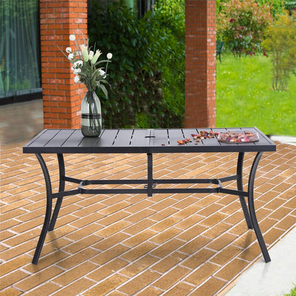 Kenley Powder Coated Steel Dining Table